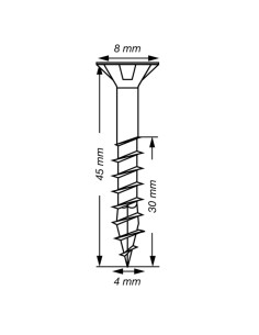 SPAX T-STAR MEER gefreesde kop TORX T20 RVS A2 4X45... 2