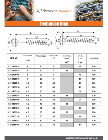 1 x SPAX T-STAR MEER gefreesde kop TORX T20 RVS...