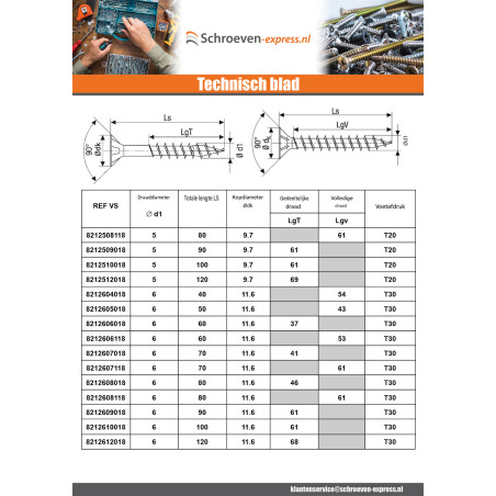 1 x SPAX T-STAR MEER gefreesde kop TORX T20 RVS A2 4X30 volledige draad