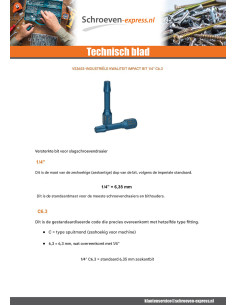 Bit INVLOED Industriële kwaliteit 1/4" C6.3 TORX T20... 2