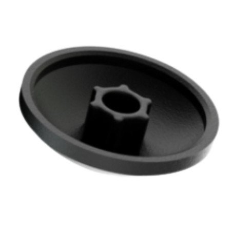 1 x Schroefkopafdekking TORX T25 kopdiameter 16.5 zwart polyethyleen voor cilindrische kop