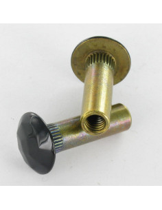 Moer Hulsmoer GEHAMERD 8X28 blindtappend M6 Messing... 2