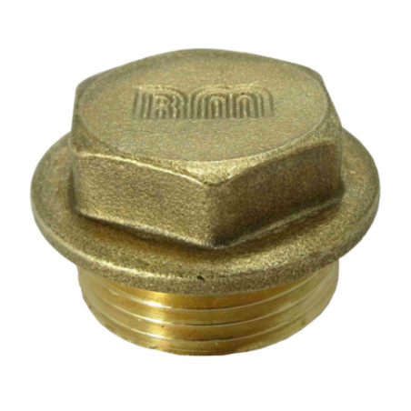 1 x Mannelijke stekker Figuur 290 26x34 (1") brede kop Messing