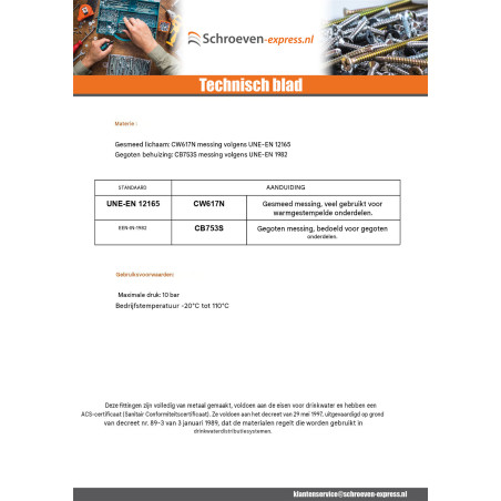 1 x Verdeelstuk 3 uitgangen 20x27 (3/4") mannelijk vrouwelijk Messing voor sanitaire installaties
