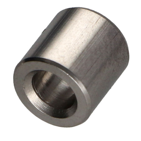 1 x Afstandbus cilindrisch glad 10X5 diameter binnen 5 RVS