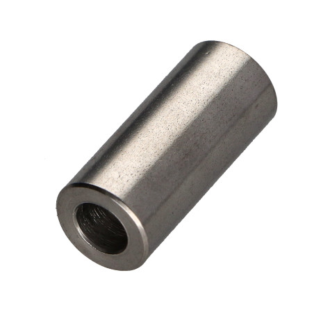 1 x Afstandbus cilindrisch glad 5X15 diameter binnen 2.5 RVS