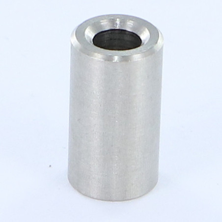 1 x Afstandbus cilindrisch glad 6X3 diameter binnen 3 RVS