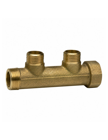 1 x Verdeelstuk 2 uitgangen 20x27 (3/4")...