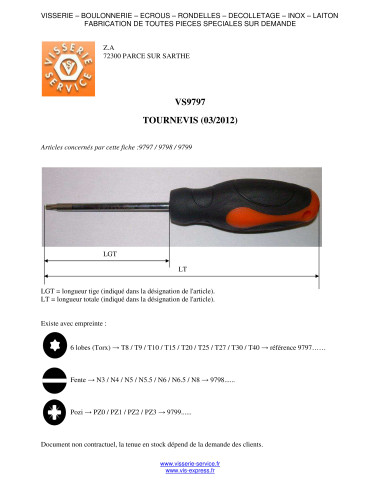 1 x Schroevendraaier TORX T25 totale lengte 210...