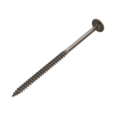 1 x Houtconstructieschroef schrijfkop RVS A2 8X180 bedraad op 80 TORX T40 kopdiameter 20