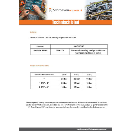 1 x Gereduceerde nippel Figuur 245 voor plat gewricht Man / Man versterkt 26x34 (1") X 40x49 (1"1/2) Messing