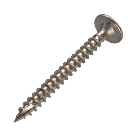 1 x Houtconstructieschroef schrijfkop RVS A2 8X70 bedraad op 50 TORX T40 kopdiameter 20