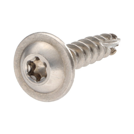 1 x Houtconstructieschroef schrijfkop RVS A2 8X40 volledige draad TORX T40 kopdiameter 20