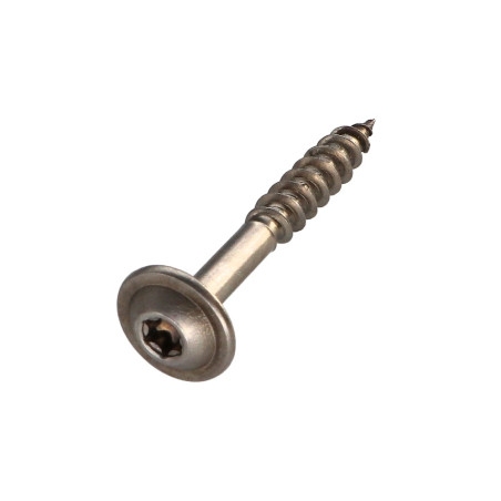 1 x Houtconstructieschroef schrijfkop RVS A2 10X60 bedraad op 50 TORX T40 kopdiameter 25