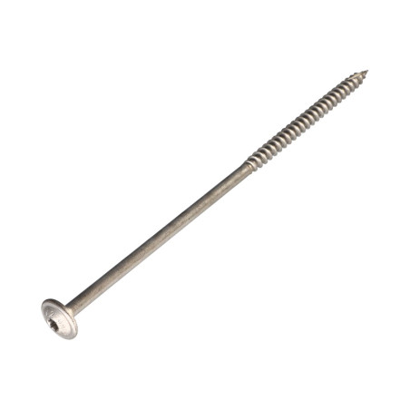 1 x Houtconstructieschroef schrijfkop RVS A2 4,5X45 bedraad op 30 TORX T20 kopdiameter 13