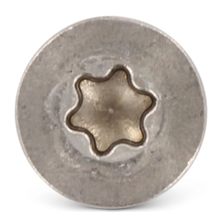 1 x Metaalplaatschroef gefreesde kop 4,8 x 100 TORX T25 A4 RVS