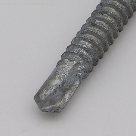 1 x Zelfborende schroef zeskantkop TH glad 6.3X125 hoge corrosiebestendigheid Thermisch verzinkt staal