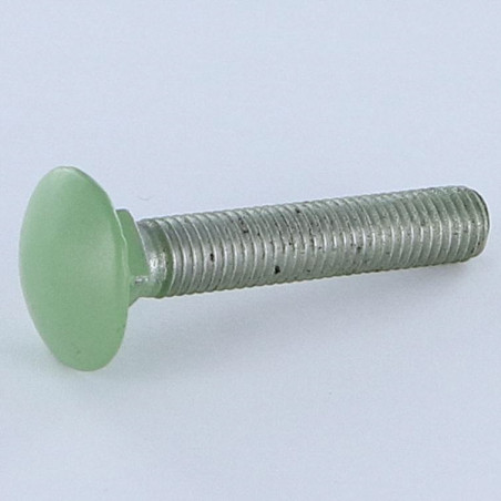 1 x Slotbouten M7X40 steek van100 volledige draad Aluminium RAL6021 lichtgroen 30%B