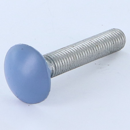1 x Slotbouten M7X40 steek van100 volledige draad Aluminium RAL5014 30%B