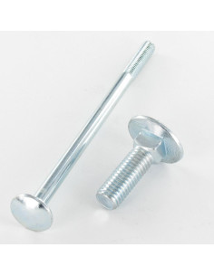 Slotbouten M12X136 bedraad op 16 vierkant 16x16x4 Wit...