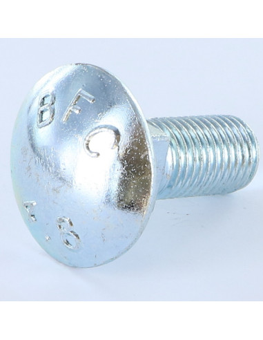 1 x Slotbouten M16X50 volledige draad Wit...
