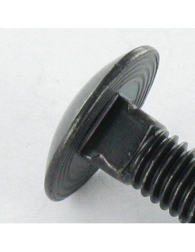 1 x Slotbouten M8X140 volledige draad Zwart...