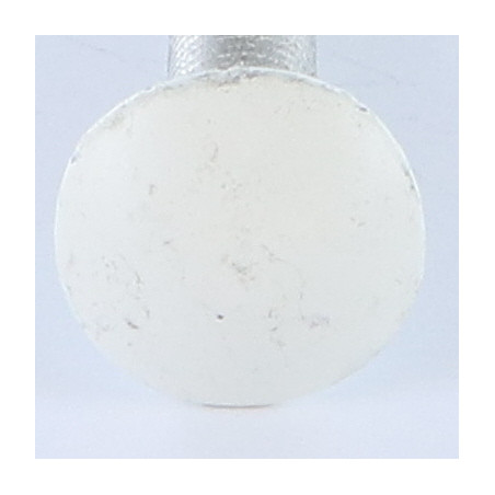 1 x Slotbouten M6X50 volledige draad Aluminium Wit verzinkt staal witte lak RAL9016 verkeerswit
