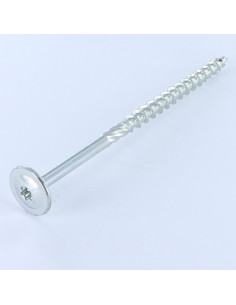 Agglo houtschroeven schijfkop TORX T25 5X100 Wit verzinkt...