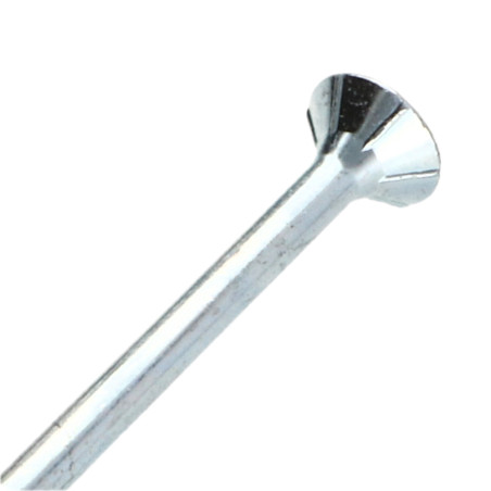 1 x TEKOR houtschroeven gefreesde kop kartel 6X160 bedraad op 70 TORX T30 Wit verzinkt staal anti-splijtpunt type 17 cut