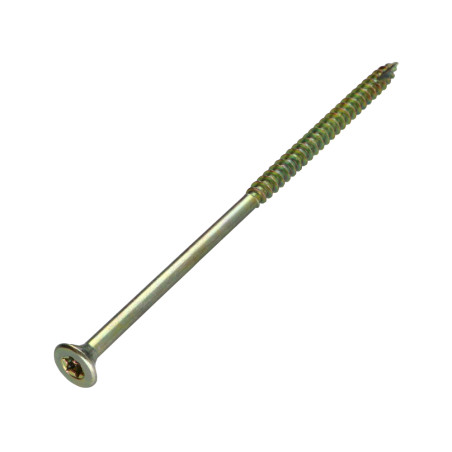 1 x TEKOR houtschroeven gefreesde kop kartel 6X140 bedraad op 70 TORX T30 ZBCR3+ anti-splijtpunt type 17 cut
