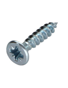 Agglo houtschroeven gefreesde kop P2 3,5X15 Wit verzinkt...