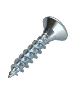 Agglo houtschroeven gefreesde kop P2 3,5X15 Wit verzinkt... 2