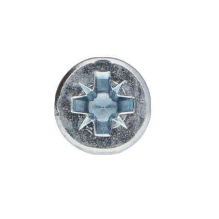 1 x Agglo houtschroeven gefreesde kop P2 3,5X15 Wit verzinkt staal volledige draad Wit verzinkt staal