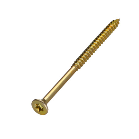 1 x TEKOR houtschroeven gefreesde kop kartel 4X70 bedraad op 42 TORX T20 ZBCR3+ anti-splijtpunt type 17 cut