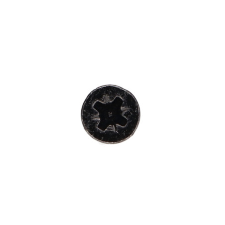 1 x Agglo houtschroeven gefreesde kop Pozi PZ7 3,5X15 volledige draad Zwart gegalvaniseerd staal