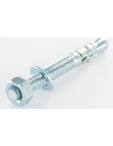 1 x Bout Verankering M10X120 Wit verzinkt staal