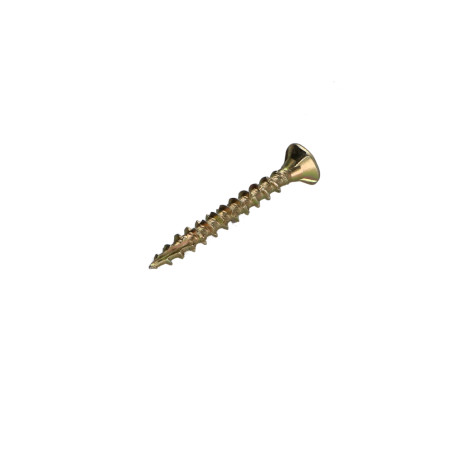 1 x TEKOR houtschroeven gefreesde kop kartel 4X35 volledige draad TORX T20 ZBCR3+ anti-splijtpunt type 17 cut