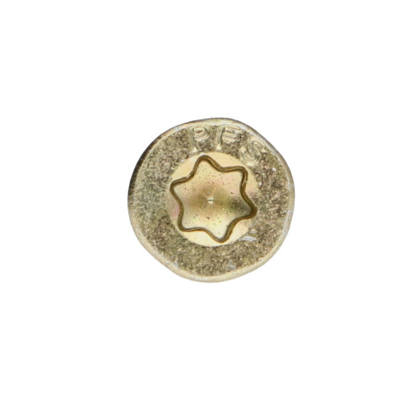 1 x TEKOR houtschroeven gefreesde kop kartel 4X45 bedraad op 27 TORX T20 ZBCR3+ anti-splijtpunt type 17 cut