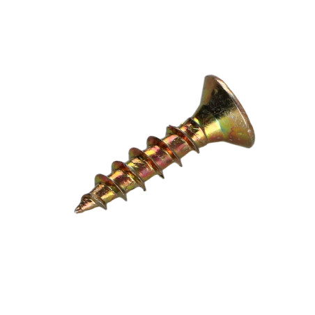 1 x Agglo houtschroeven gefreesde kop Pozi PZ8 6X25 volledige draad Bichromaat