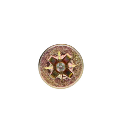1 x Agglo houtschroeven gefreesde kop Pozi PZ8 6X25 volledige draad Bichromaat