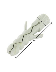 Plug Nylon 8X40 zonder kraag 2