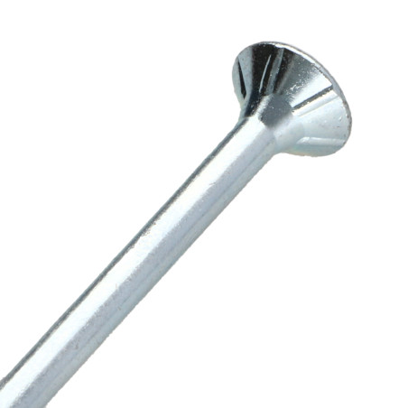 1 x TEKOR houtschroeven gefreesde kop kartel 6X140 bedraad op 70 TORX T30 Wit verzinkt staal anti-splijtpunt type 17 cut