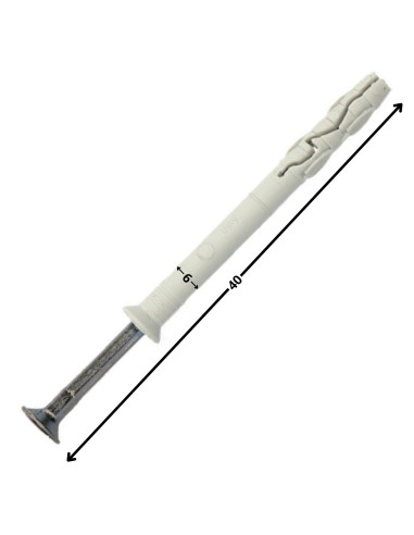 1 x Plug gefreesde kop met nagel Wit verzinkt...