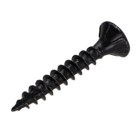 1 x Agglo houtschroeven gefreesde kop TORX T20 4X40 bedraad op 24 Zwart gegalvaniseerd staal