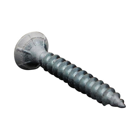 1 x TEKOR houtschroeven gefreesde kop kartel 5X40 TORX T25 anti-splijtpunt type 17 cut ZAND RAL9016 verkeerswit