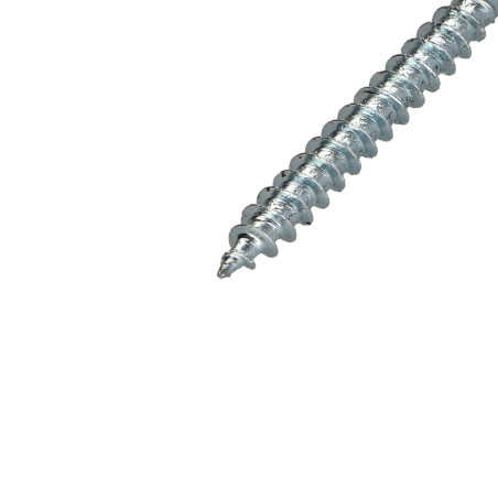 1 x Agglo houtschroeven gefreesde kop Pozi PZ7 3,5X30 volledige draad Wit verzinkt staal