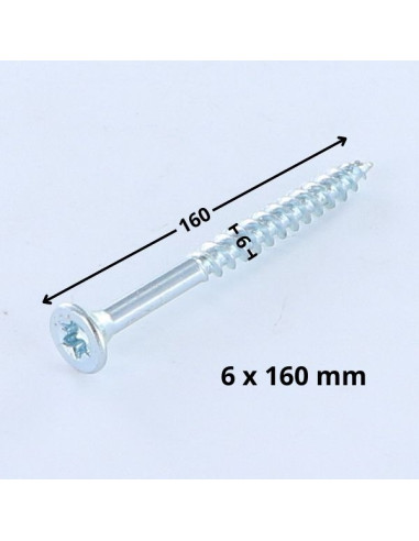 1 x Agglo houtschroeven gefreesde kop TORX T25...