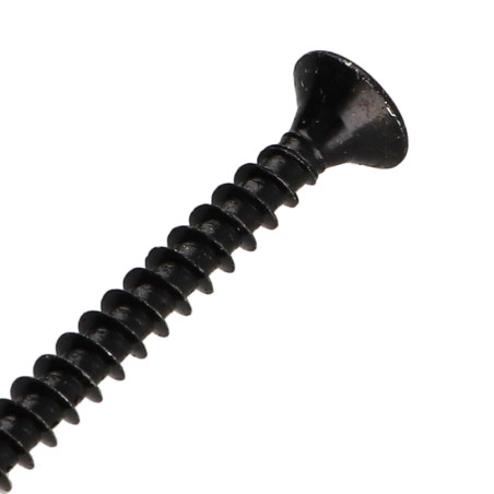1 x Agglo houtschroeven gefreesde kop Pozi PZ7 5X60 volledige draad Zwart gegalvaniseerd staal