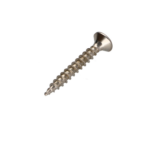 1 x Agglo houtschroeven gefreesde kop Pozi PZ7 5X30 volledige draad Nikkelstaal