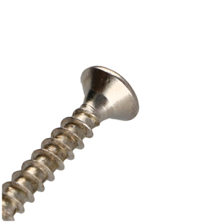 1 x Agglo houtschroeven gefreesde kop Pozi PZ7 5X30 volledige draad Nikkelstaal